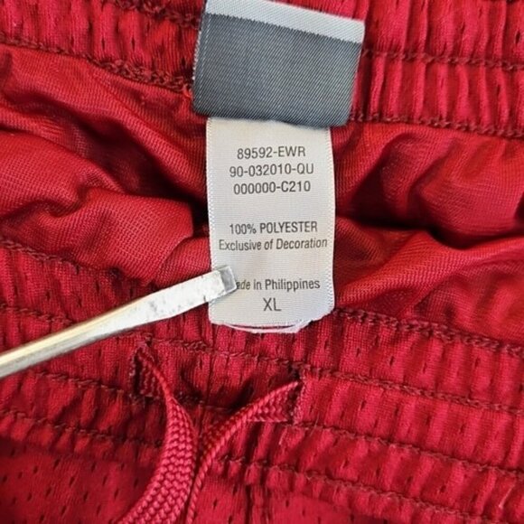 Vintage Champion C9 Basketball Shorts XL Maroon Red Dazzle Mesh Rare EUC VTG - Picture 8 of 14